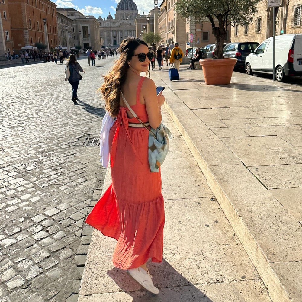 Taylor Orange Maxi Dress